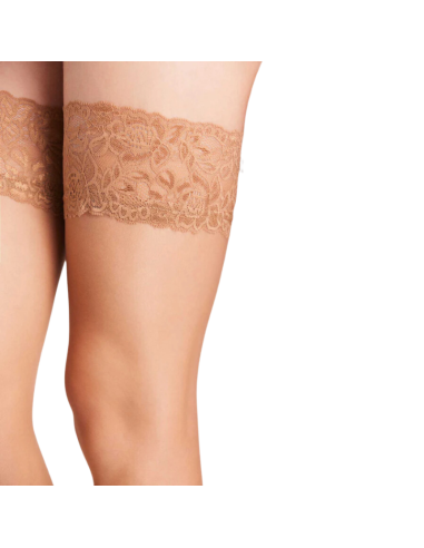 Media de 15DEN con liga de blonda YSABEL MORA