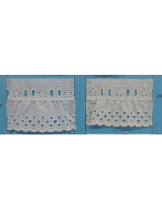 Tira bordada fruncida Pasacinta (en metros)