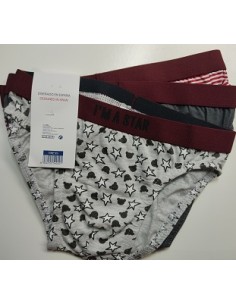 SURTIDO SPLIP NIÑO 3 UNID. ALGODÓN