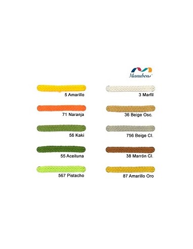 CORDON ACRÍLICO 8mm. COLOR