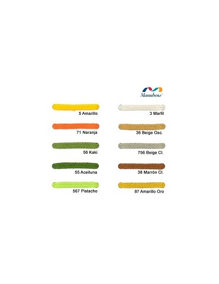 CORDON ACRÍLICO 8mm. COLOR