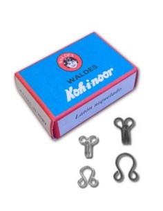 CORCHETE METAL PRESILLA NIQUEL/NEGRO