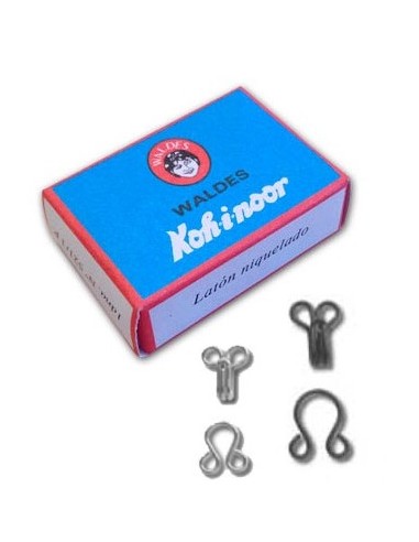 CORCHETE METAL PRESILLA NIQUEL/NEGRO