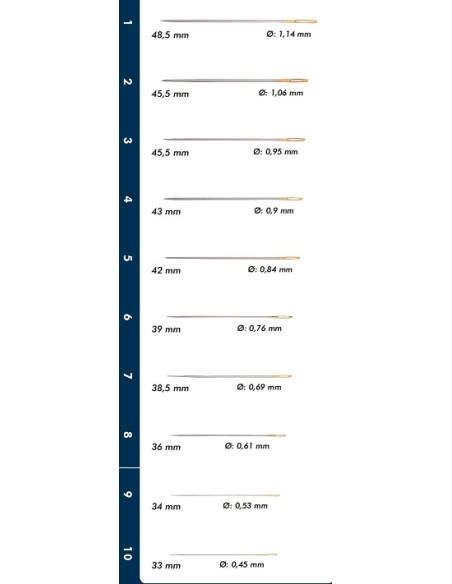 AGUJA ACERO EXTRA COSER A MANO